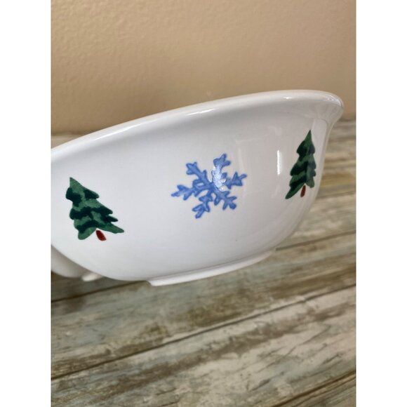 Vintage 2002 Pfaltzgraff Snow Bear 10" Divided Serving Dish Pre-owned No Box - Picture 6 of 10